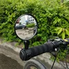 Универсальное Выпуклое широкоугольное зеркало заднего вида на руль велосипеда мотоцикла, Велосипедное Зеркало заднего вида с поворотом на 360 градусов, регулируемое, высокое качество ► Фото 1/6