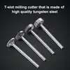 1 PCS Tungsten Steel T Slot Router Bit Cutter Rotary File Cutter Tool 12mm*1/2/3/4mm for Metal Wood Plastic Carving Rotary Tools ► Photo 3/5