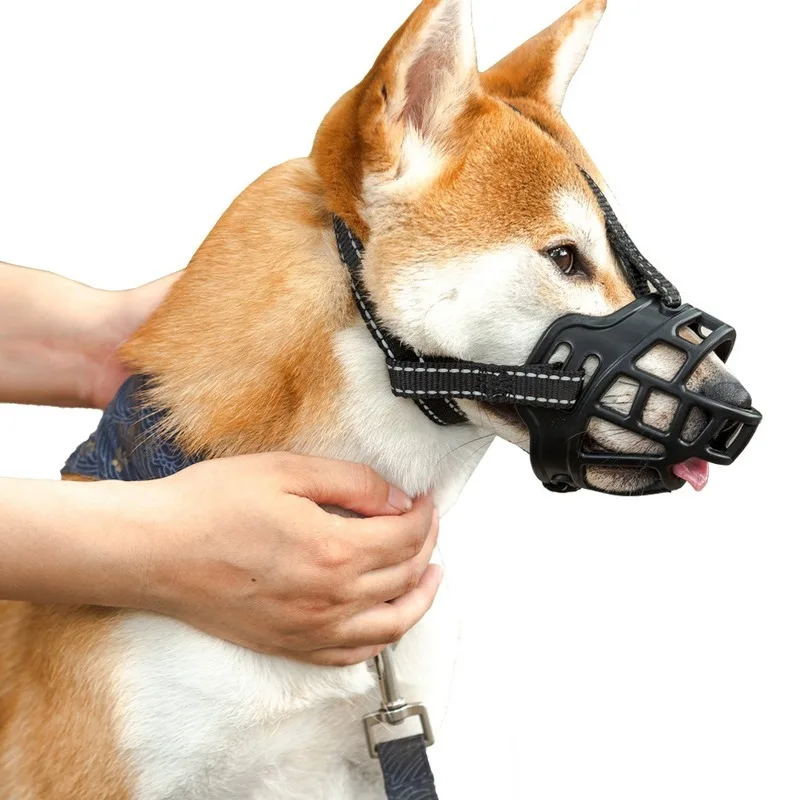 Pet Dog Mouth Covers Masks Anti-biting Messy Eating Medium Large Golden Retriever Bark Stopper | Дом и сад