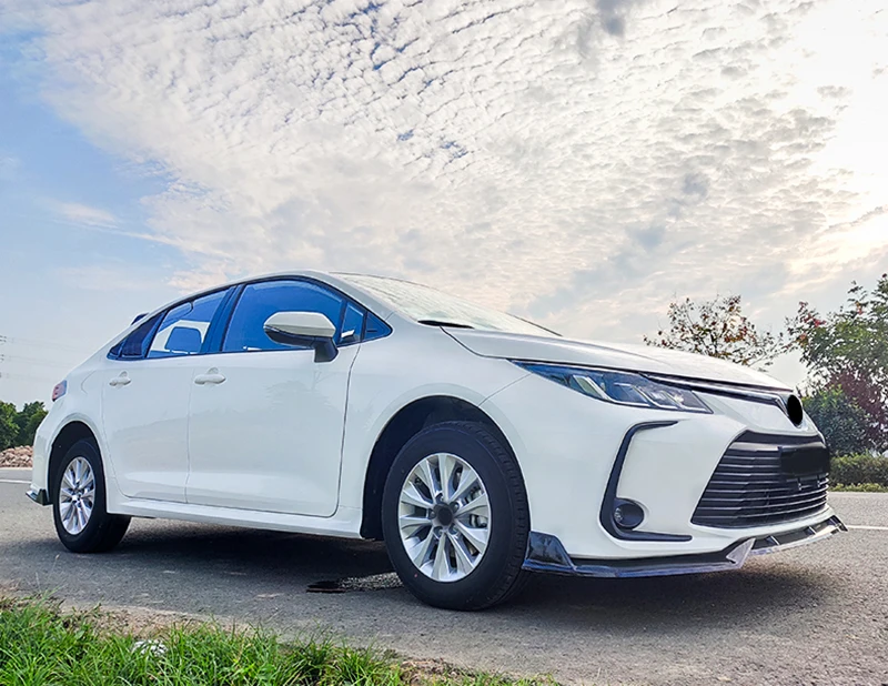 Передний бампер спойлер для toyota corolla ABS углеродное волокно Материал автомобиля resr крыло спойлер по праймер цвет