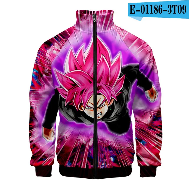 3d-2551 Dragon Ball DBZ стоячий воротник на молнии куртка для мужчин и женщин карманы крутая уличная Ainme Goku куртки с длинными рукавами Повседневная одежда - Цвет: 3d-2551