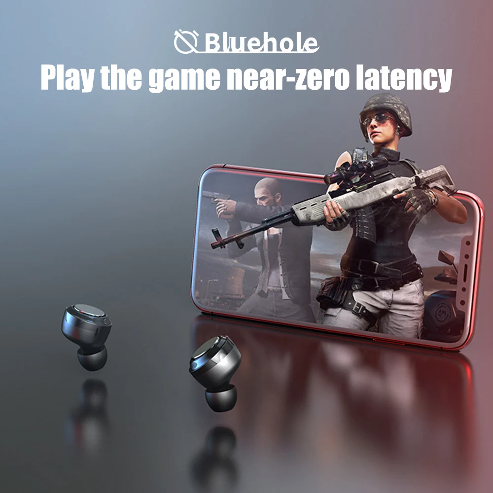  ACCEZZ Mini TWS Wireless Earphone Bluetooth 5 0 IPX4 Waterproof Stereoe Earbuds Micophone Headest 300mAh Sport Gaming Earphones