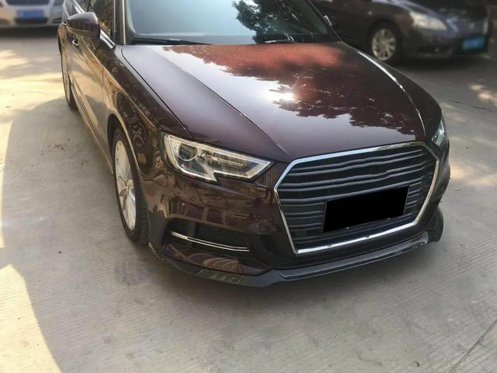 Автомобильный передний бампер из углеродного волокна для Audi S3 A3 8V SLINE Sportback 2door