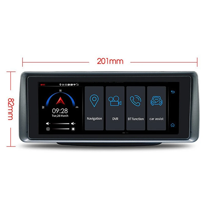 Новинка 6,86 дюймов 4G Автомобильный видеорегистратор Android 1080 GPS навигация Wifi Hd P видеорегистратор телефон приложение удаленный монитор