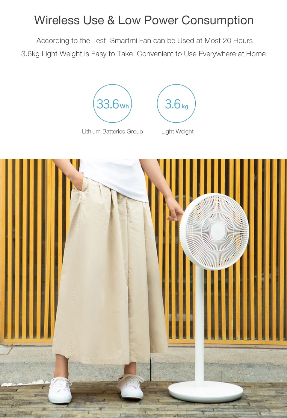 Xiaomi Smartmi Home Wireless Smart Natural Wind DC Frequency Stand Fan 