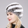 Women Winter Warm Real Rex Rabbit Fur Hat Snow Cap Winter Hats for Women Girls Real Fur Knit Skullies Beanies Natural Fluffy Hat 4