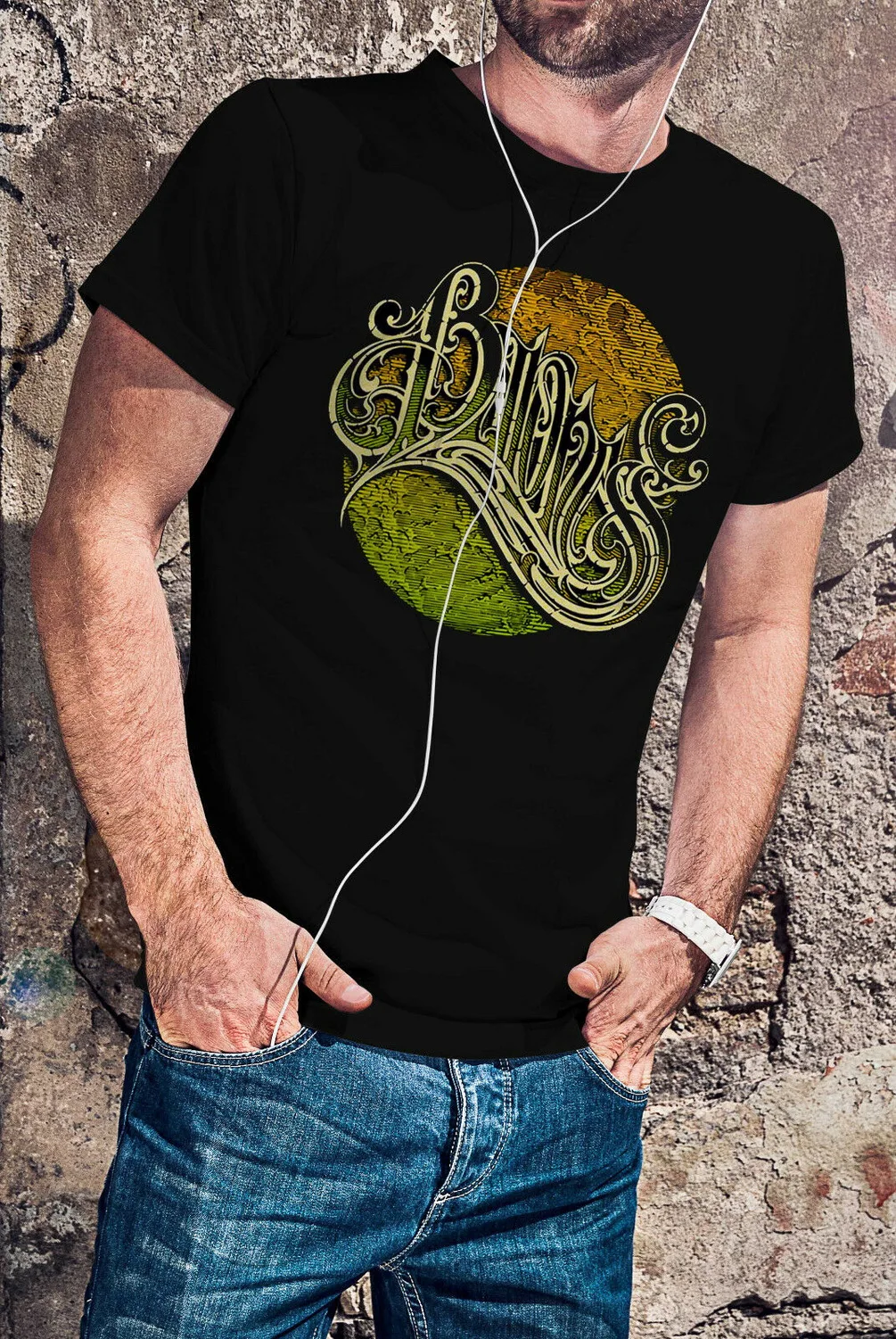 Baroness Мужская черная футболка американская металлическая группа вентилятор