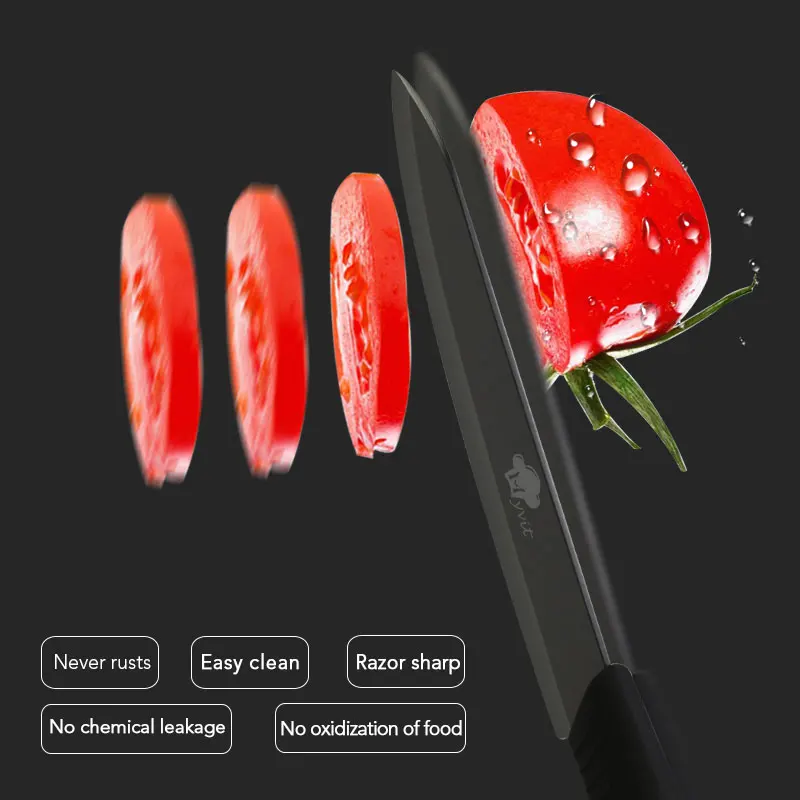 Ceramic Knives Kitchen knives Set 3 4 5 6 inch Chef knife Cook Set Chef Utility Slicer Vegetable Peeler White Zirconia Blade 2