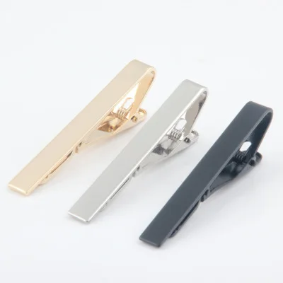Dropshipping Personalized Customized DIY Logo Laser Tie Clips Metal Fashion Simple Clasp Practical Necktie Clasp Gifts For Mens
