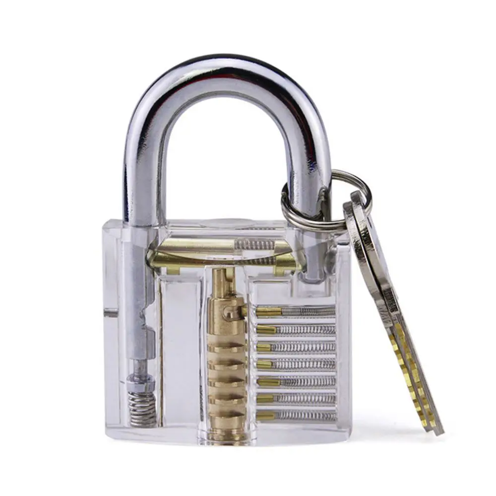 Transparent-Visible-Pick-Cutaway-Practice-Padlock-Lock