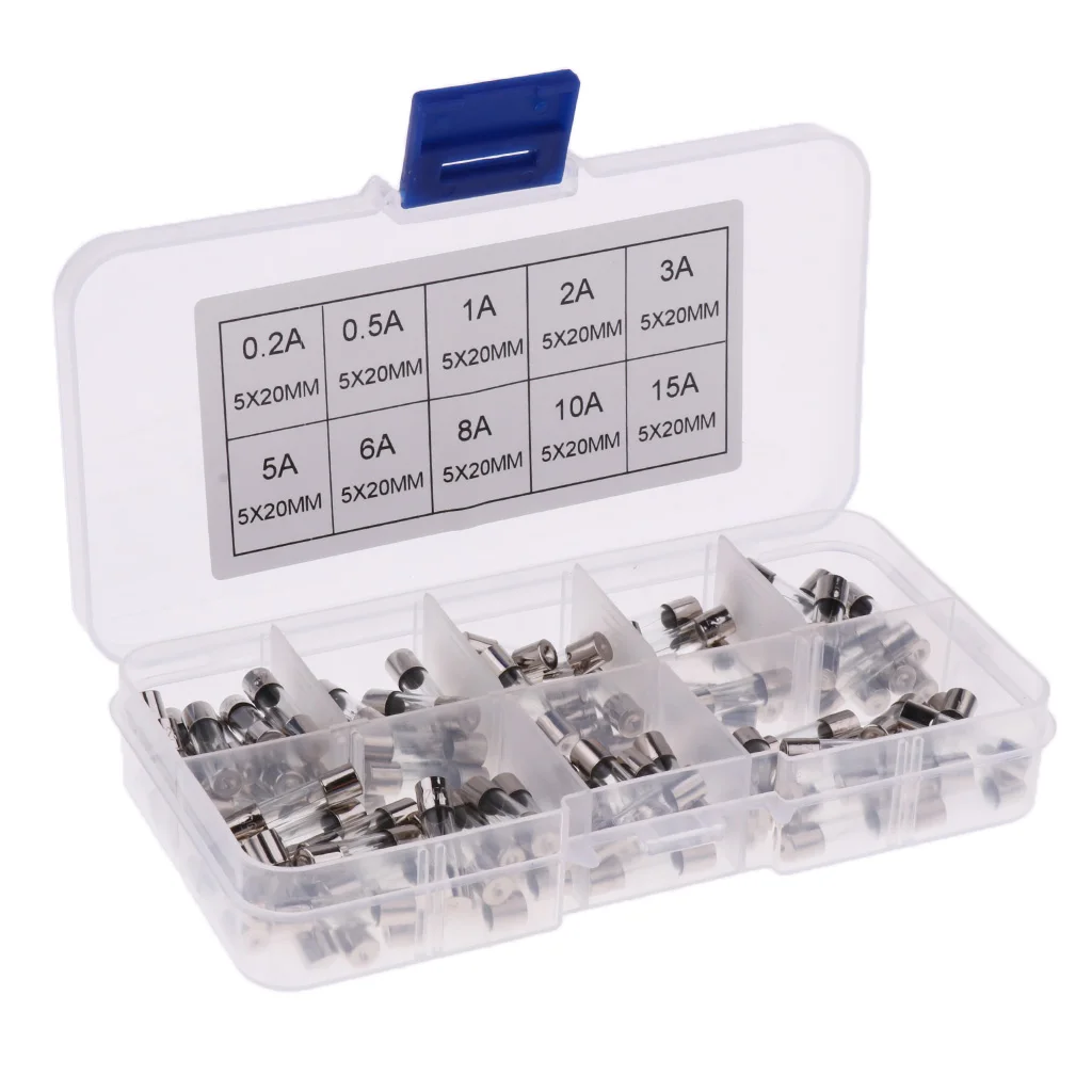 High Quality Durable 10Pcs 22 AWG Holder Inline Screw Type Glass Fast Blow Fuse