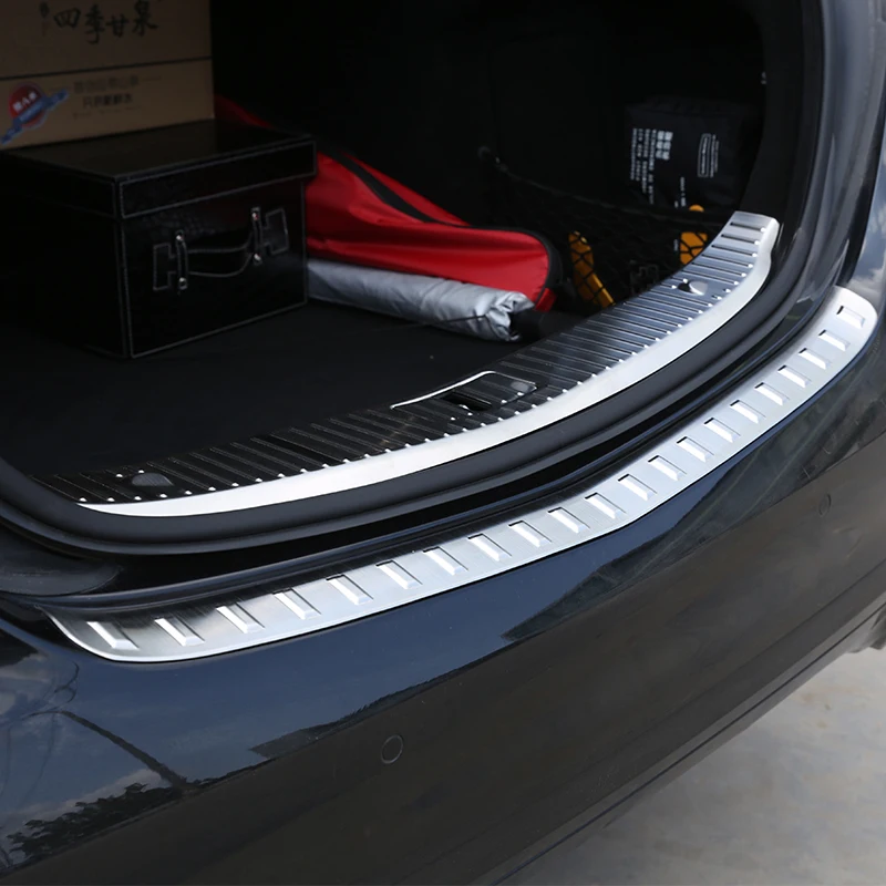 Накладка покрышка из нержавеющей стали заднего бампера для Mercedes Benz S Class W222 S320 S400