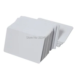 Cartes en PVC vierges de qualité supérieure pour impression de badges, carton de qualité graphique en plastique blanc, CR80 30 Mil pour Zebra, pour les imprimantes Fargo Magicard 