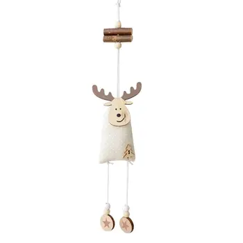 

Christmas Tree Hanging Ornaments Handmade Cloth Santa Hanging Home Decorations H
