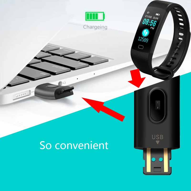 Фитнес часы для мужчин и женщин смарт браслет Bluetooth пульсометр измеритель