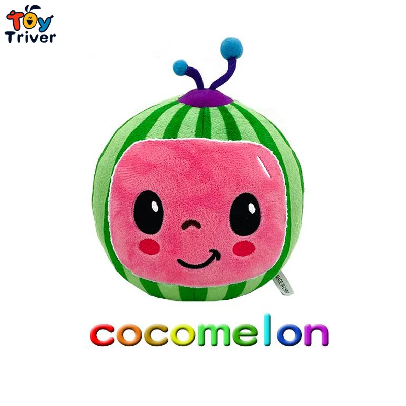Kawaii Fruit Watermelon Cocomelon Plush Toy Stuffed Doll Pendant Baby Kids Children Girls Boys Birthday Gift Home Room Decor