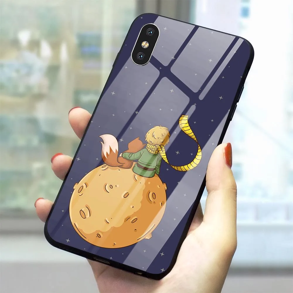 Чехол для телефона из закаленного стекла с изображением Маленького принца iPhone 6