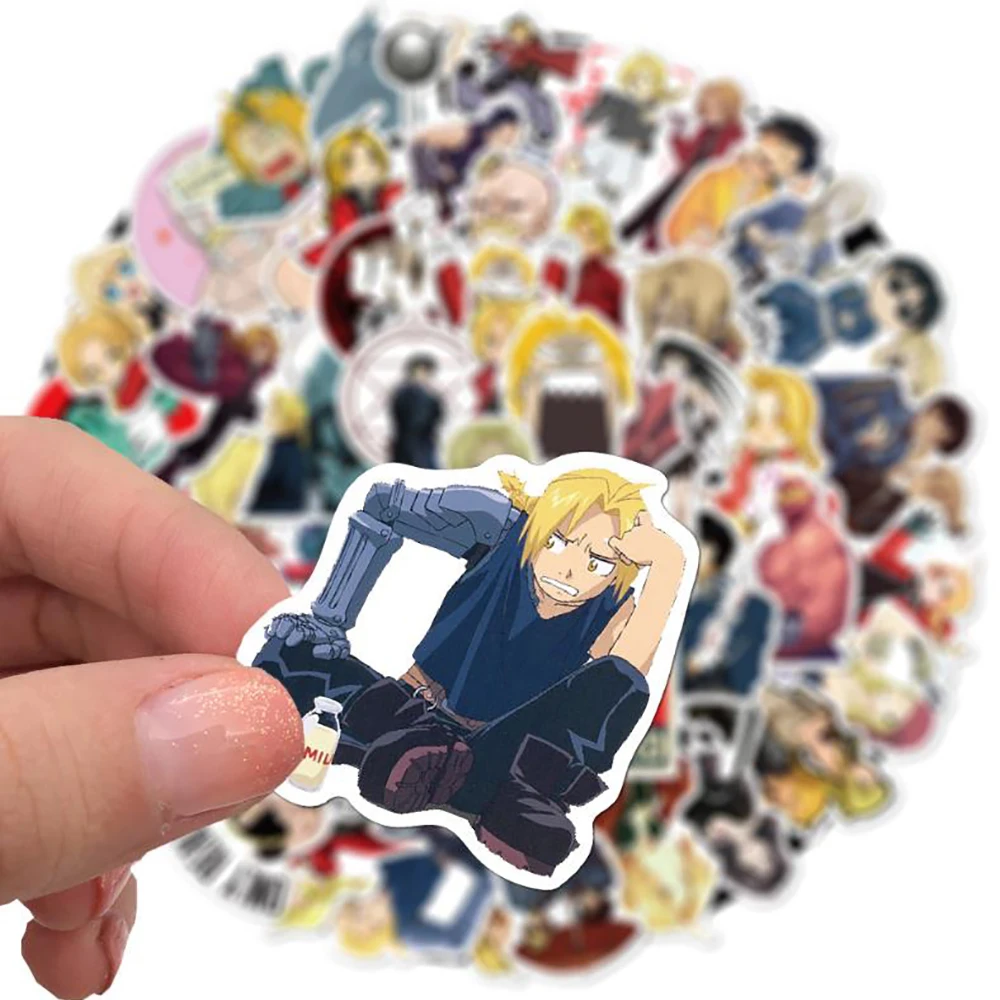 10/30/50PCS Anime Fullmetal Alchemist Stickers Motorcycle Travel Luggage Fridge Laptop Cartoon Sticker Graffiti Decals for Kids