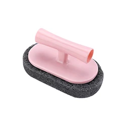 Pink Чистящие щетки, нано-губка с ручкой, многофункциональная сильная Волшебная экономичная щетка, бытовые кухонные чистящие моющие инструменты - Цвет: Pink