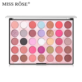 

MISS ROSE 35 Colors matte eyeshadow pallete eye shadow glitter eyeshadow nude eye shadow palette makeup pallete sombras TSLM1
