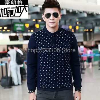 

Special Body Plus Fat Plus Size Thickness Fat Man Jacket Shirt Fat People Clothes Season Men's Wear Outerwear Extra Large