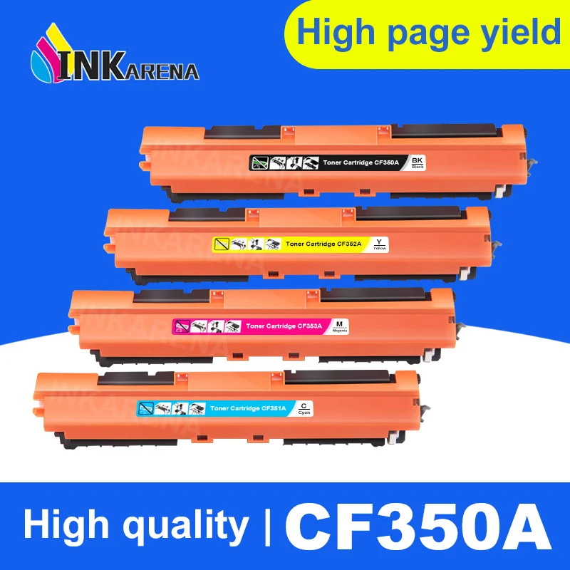 INKARENA совместимый CF350A CF351A CF352A CF353A 130A цветной тонер картридж для hp color LaserJet Pro MFP M176n