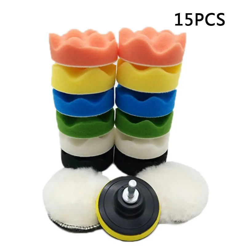 Pro 15X 3 \ u201d круглый полировочный воск+ M10 Дрель адаптер для полировщика автомобиля N