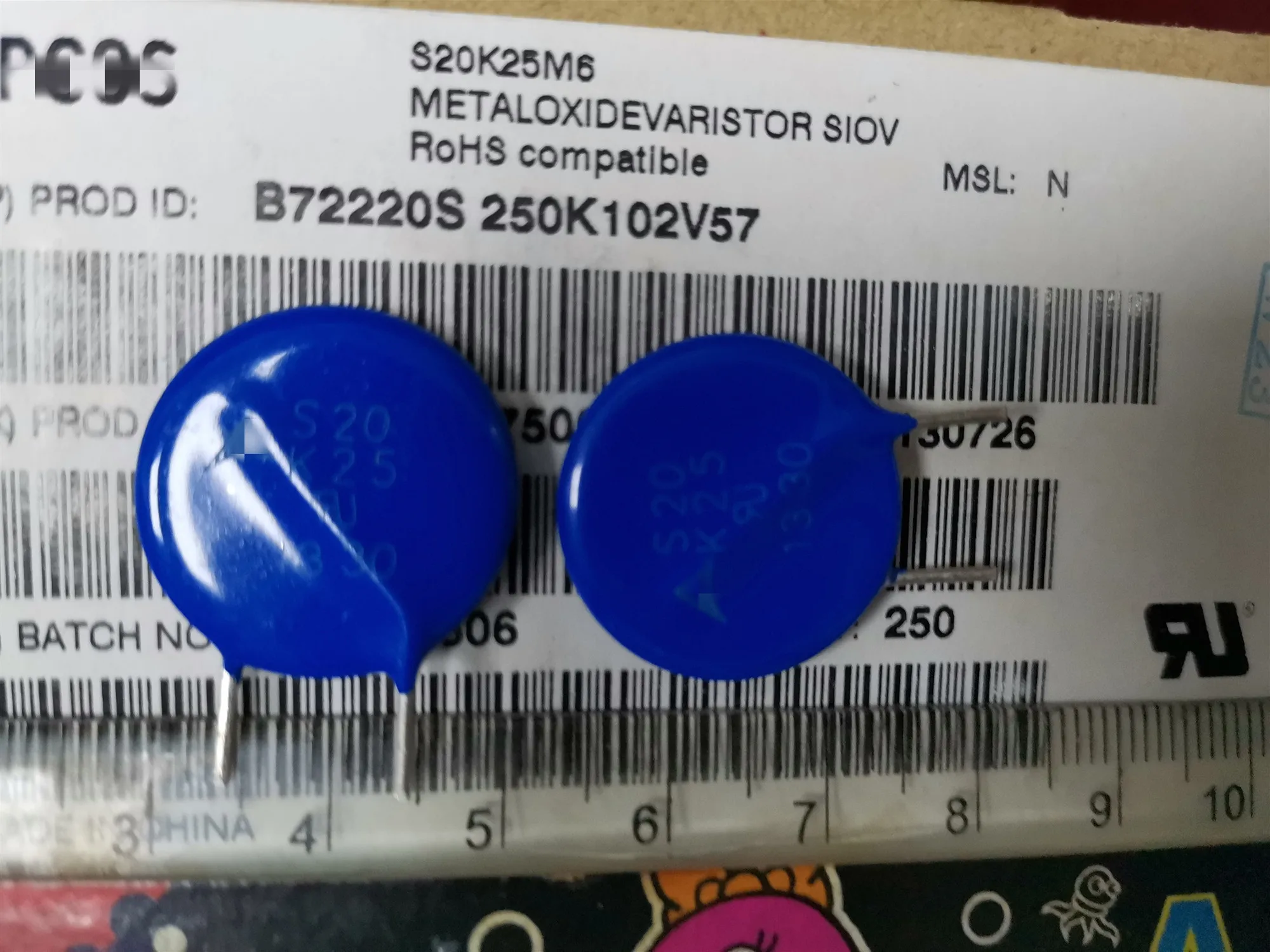 10 шт. новый оригинальный металлоксидеваристор SIOV S20K25M6 S20K25 SNF14K385E2S5M3 5K1 SNF14K385K1 S20K11M6