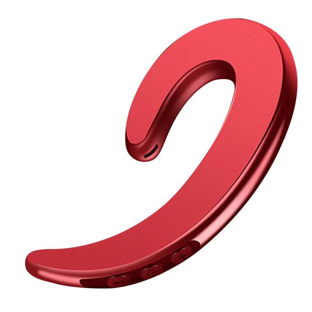 Headset Hands Free Car Driver Bluetooth-compatible 4.1 Sport Earphone Bone Conduction Earhook Stereo 2.4 GHz Headphone