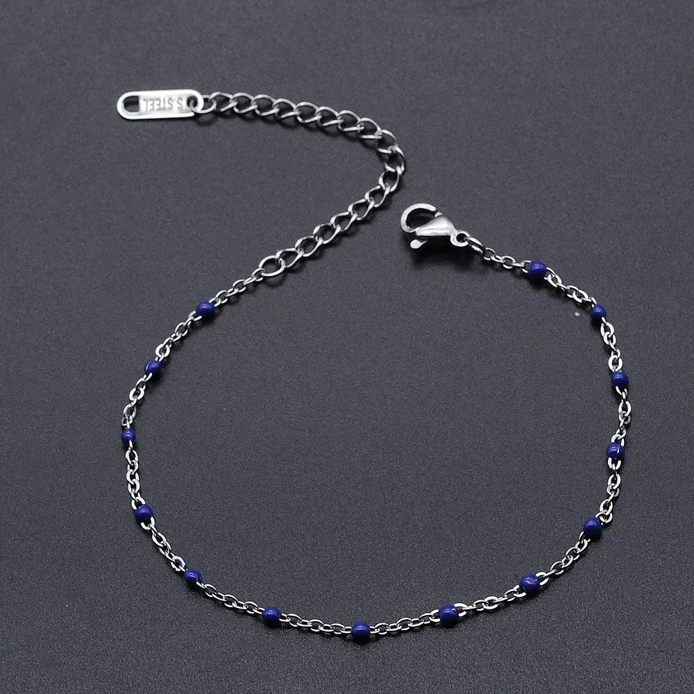 5pcs/lot Stainless Steel Enamel Bead ball Bracelets Wholesale Bracelet  Making Charms Accept OEM Order Jewelry Making Charms