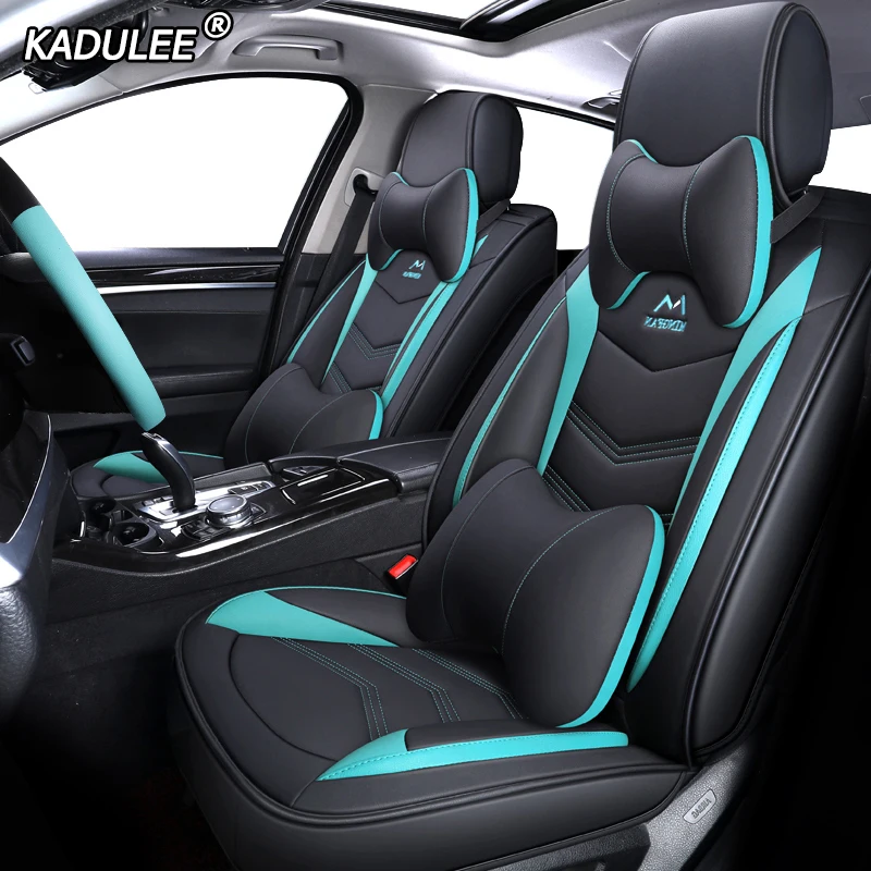 KADULEE кожаные чехлы для сидений автомобиля peugeot 107 206 301 307 sw 308 405 508 3008 4007 2008 408 201 traveller