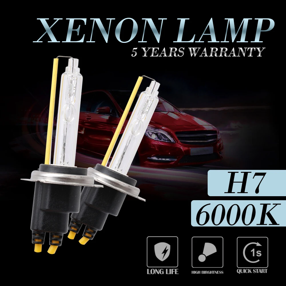 FDCHT Автомобильные фары luces xenon h7 h3 h1 h11 55 Вт 9005 9006 лампы ксеноновые мото фары hid комплект h8 балласт canbus zenon 6000 К 4300 К