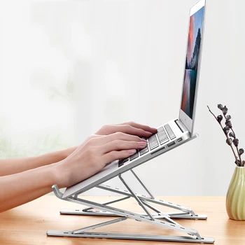 

Adjustable Laptop Stand Portable Support Notebook Stand Holder For Macbook Pro Air Foldable Computer Stand Riser Cooling Bracket