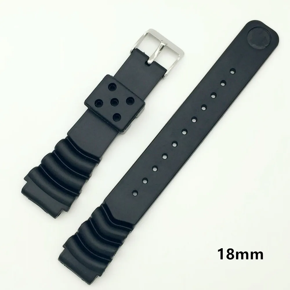 Для часов casio ремешок для часов из силиконовой резины EF заменить электронные наручные часы ремешок спортивные часы ремни 16 мм 18 мм 20 мм 22 мм - Цвет ремешка: k 18MM