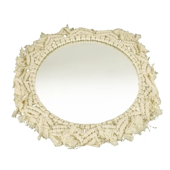 

Macrame Tapestry Wall Hanging Decorative Mirror Bohemia Home Art Wall Decorations Boho Decor Home