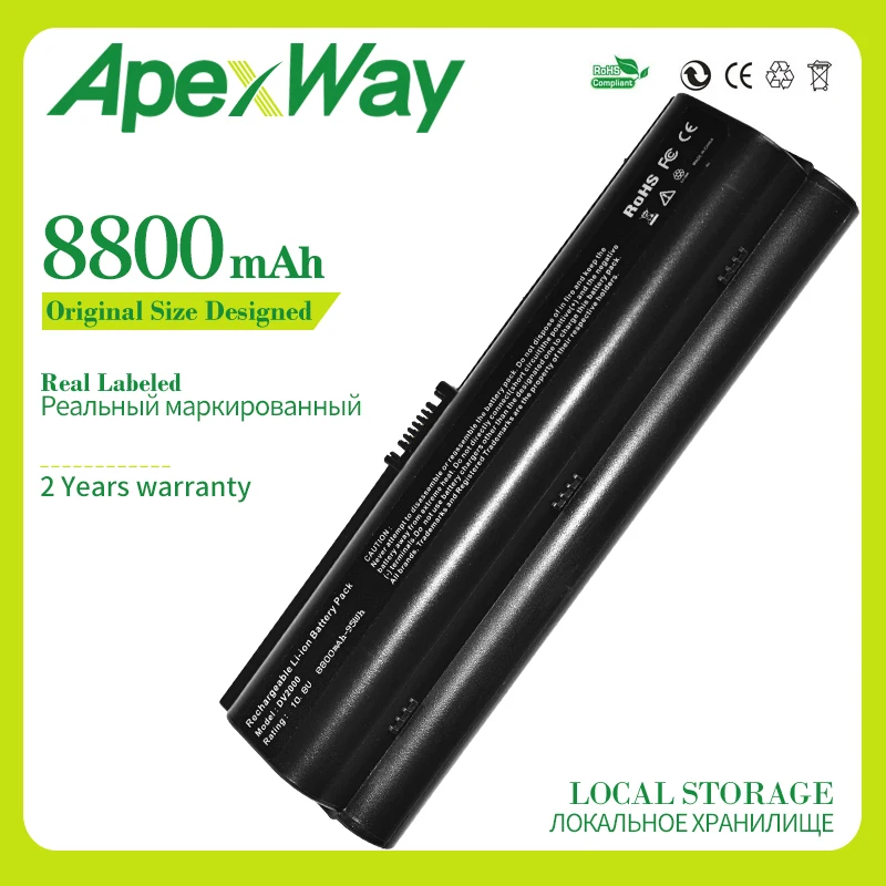 Apexway 8800 мАч 11 1 В Аккумулятор для HP Pavilion DV2000 DV6000 Для Presario V3000 v6000 EV089AA EX941AA HSTNN-LB31 EV088AA