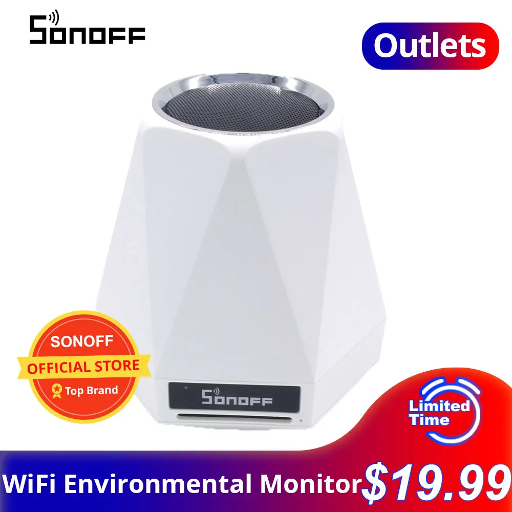 SONOFF SC Outlet WiFi беспроволочный экологический монитор устройство Температура