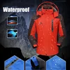 Ski Suit Men Waterproof Thermal Snowboard Fleece Jacket + Pants Male Mountain skiing and snowboarding Winter Snow Clothes Set ► Photo 3/6