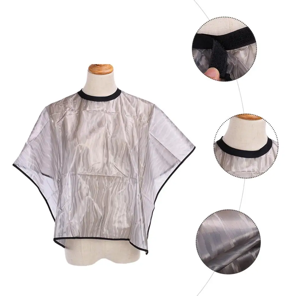 Hairdressing Cape Fashion Striped Haircut Shawl Breathable Apron Smooth Skin Friendly Hair Salon Barber Shop Cape For Adult - Цвет: Type D White