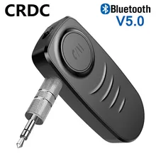 CRDC 3,5 мм разъем AUX MP3 музыка Bluetooth 5,0 приемник автомобильный комплект микрофон громкой связи беспроводной адаптер динамик наушники аудио передатчик