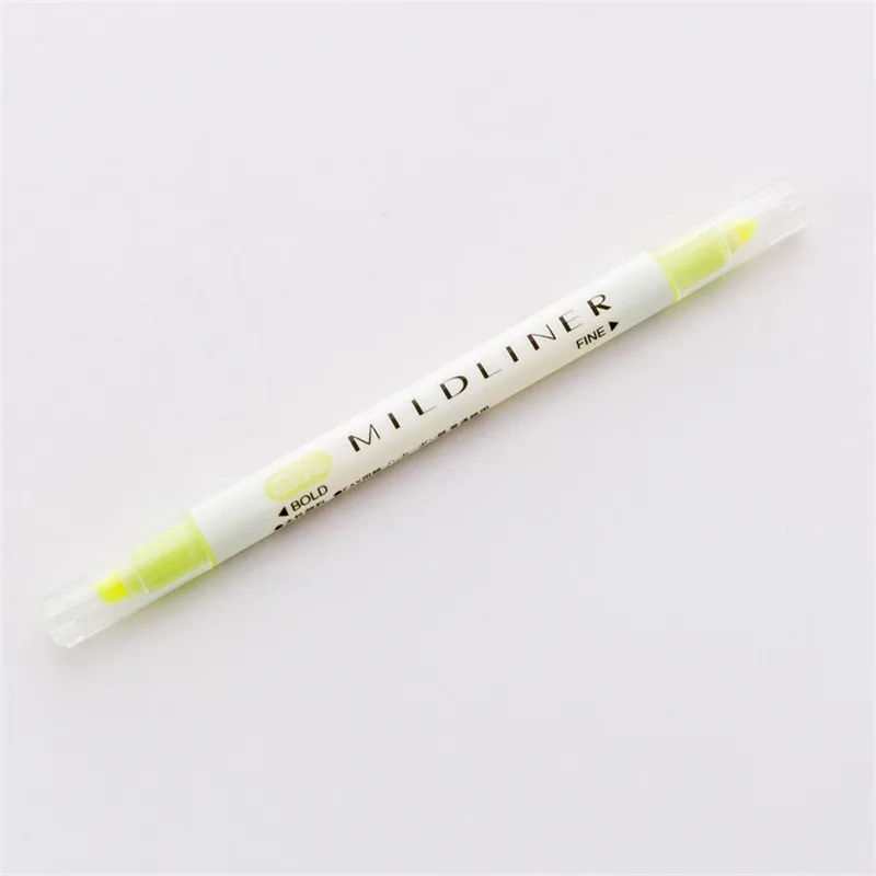 Корейская двухголовая одноцветная маркер Акварельная ручка студенческие заметки с цветным маркером № 12 цветов - Цвет: 06