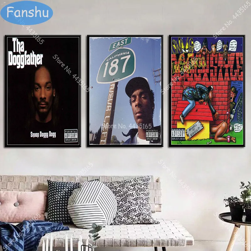 Snoop Dogg Doggystyle Tha Doggfather Neva лидер продаж альбом музыкальный постер холщовые постеры и