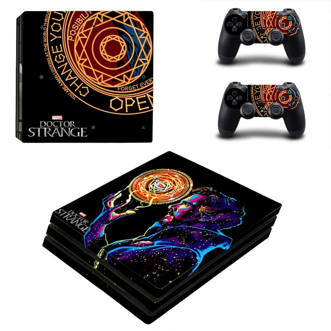 PS4 Pro Doctor Strange sticker s PS 4 Play station 4 Pro наклейка для кожи Pegatinas для playstation 4 Pro консоль и контроллер