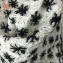 Италия холлоут стиль Вязаный вышитый жаккард смесь шерсть ткань одежда для зимы свитер шарф tessuto di lana SP5905