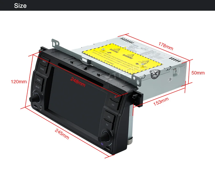 Flash Deal 7" Android 9.0 Pie OS Car DVD Multimedia GPS Radio for BMW E46 1998-2006 & BMW E46 M3 2000-2006 with 4G/3G/WIFI Internet Support 29