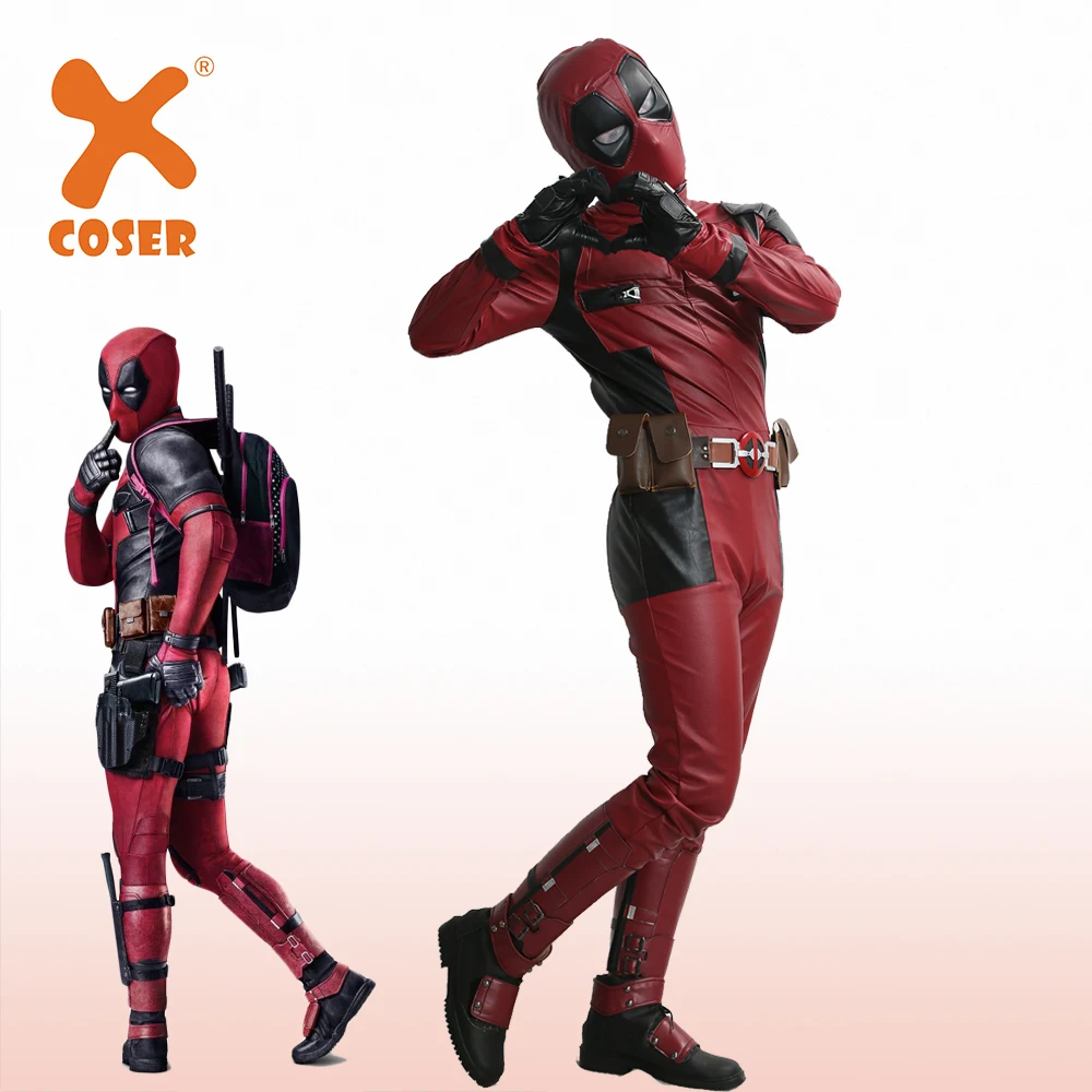 XCOSER Женский костюм супергероя Дэдпула Уэйда Уилсона высококачественный