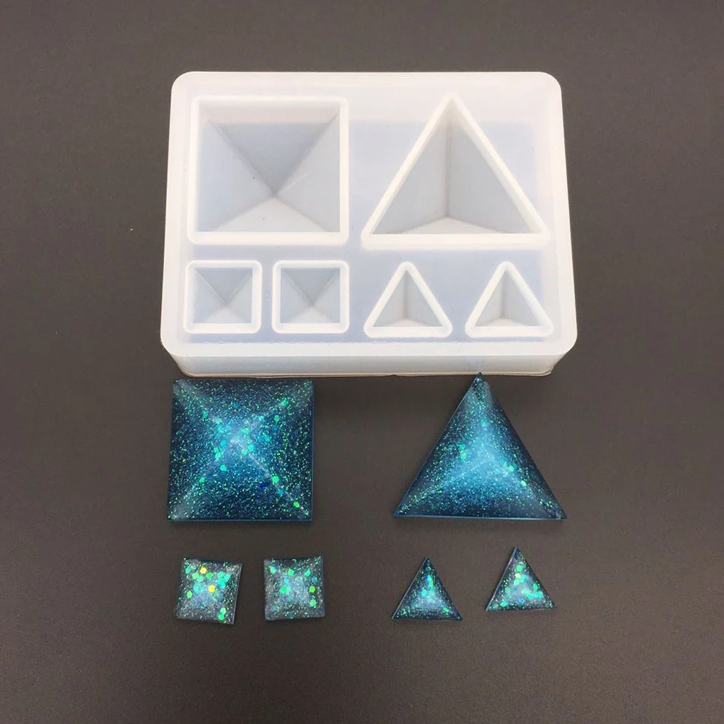 Pyramid Shape Silicone Pendant Mold Jewelry Silicone Mold Mold For DIY
