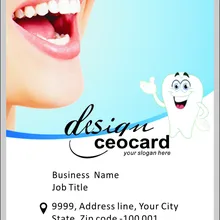 Шаблон стоматолога полупрозрачные пластиковые карты здоровье зубов медицинский Y0121