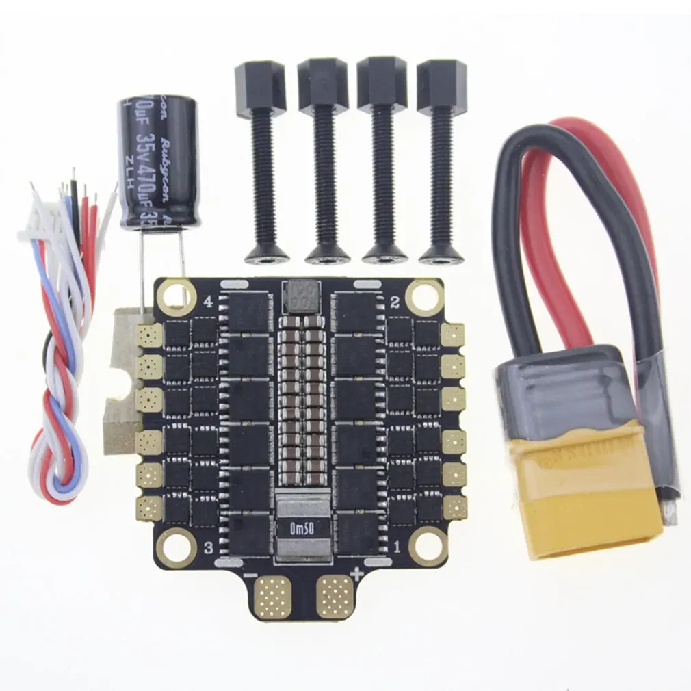 

HAKRC ESC 4-In-1 50A 3-6S BLHeli_32 5V 3A BEC Dshot1200 Mini Size ESC for DIY Aircraft FPV Racing Drone Part Accessory