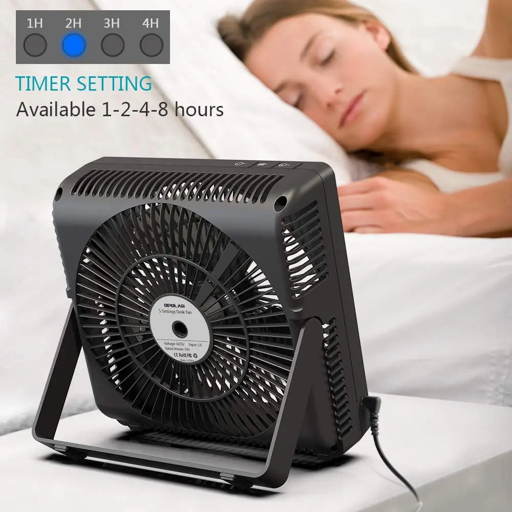 8 Inch Desk Fan with Timer, USB Operated, 5 Speeds Powerful Wind, Quiet Operation for Personal Office,Table Hanging Fan for RV 8 Inch Desk Fan with Timer, USB Operated, 5 Speeds Powerful Wind, Quiet Operation for Personal Office,Table Hanging Fan for RV